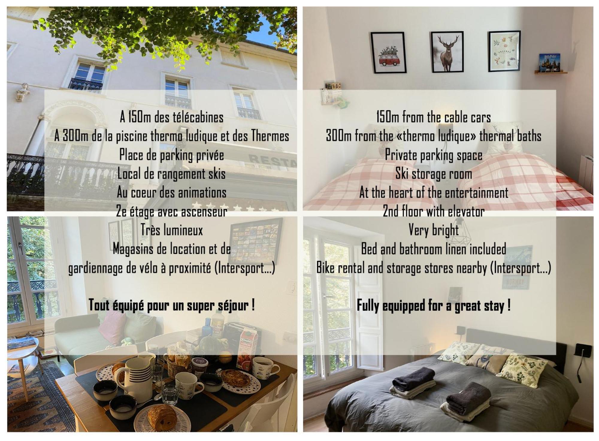 Au 47 Allees D'Etigny - Central & Standing - Avec Parking - Linge De Lit Et De Toilette Inclus Bagnères-de-Luchon 외부 사진